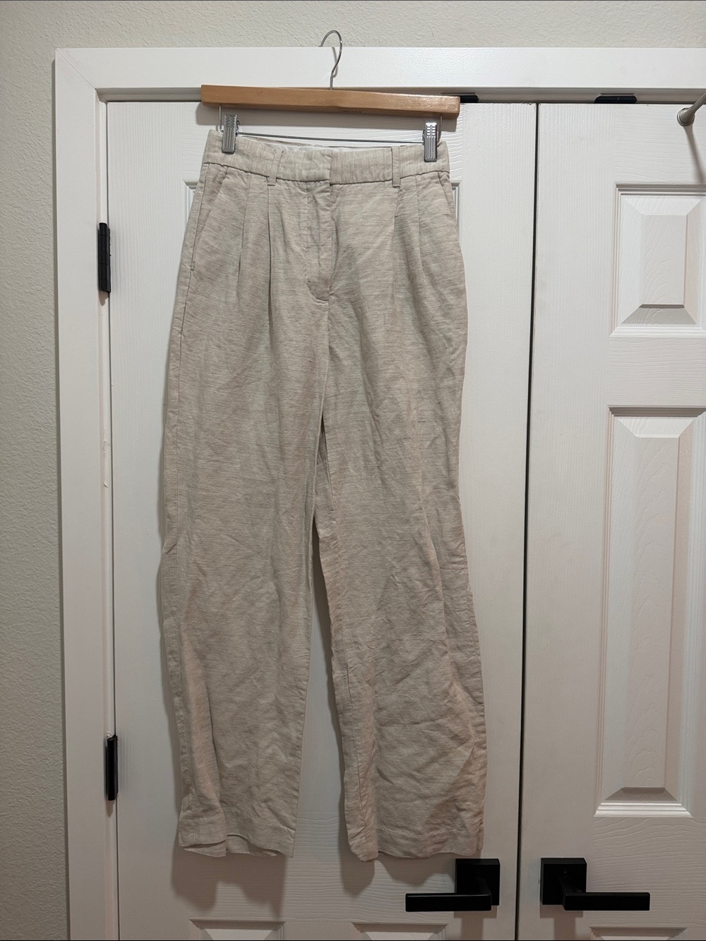 Aritzia The Effortless Linen Blend Trousers Size 2